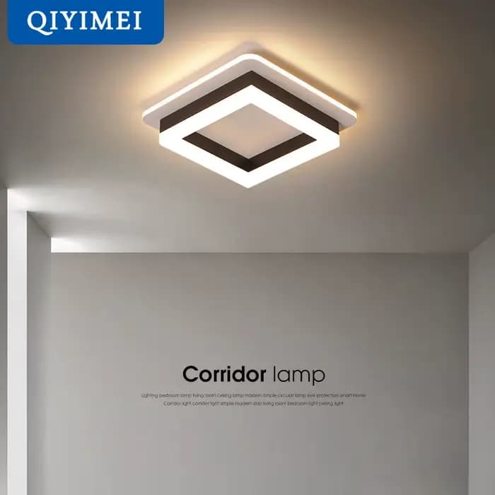 Lustre LED moderne éclairage intérieur pour couloir couloir monté en Surface acrylique plafonnier lampe à intensité variable Lustres maison déco