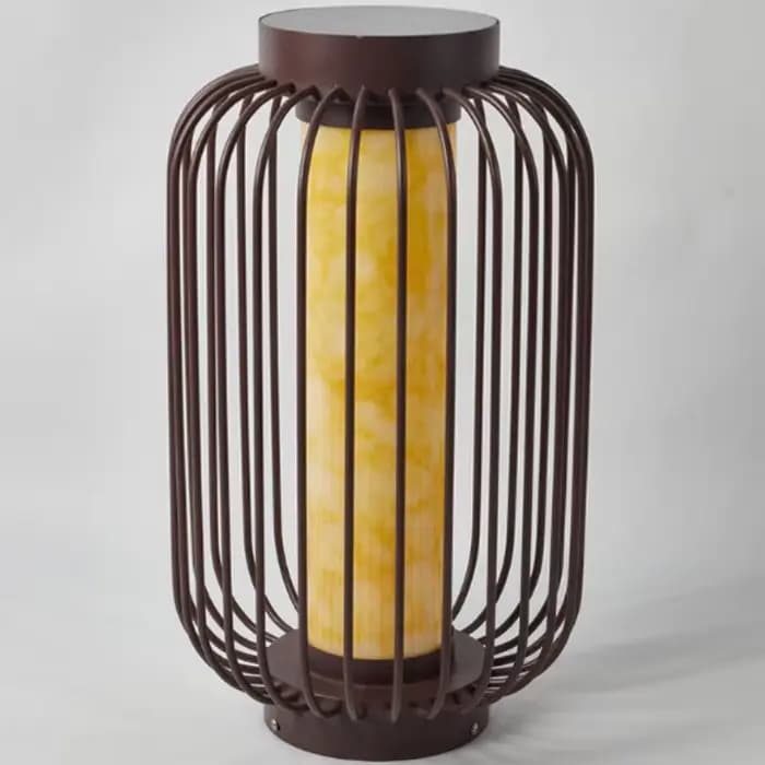 Lampadaire étanche pour cour extérieure Wabi sabi, lumière ambiante solaire pour balcon, cage à oiseaux, villa, cour, jardin, pelouse, table lumineuse