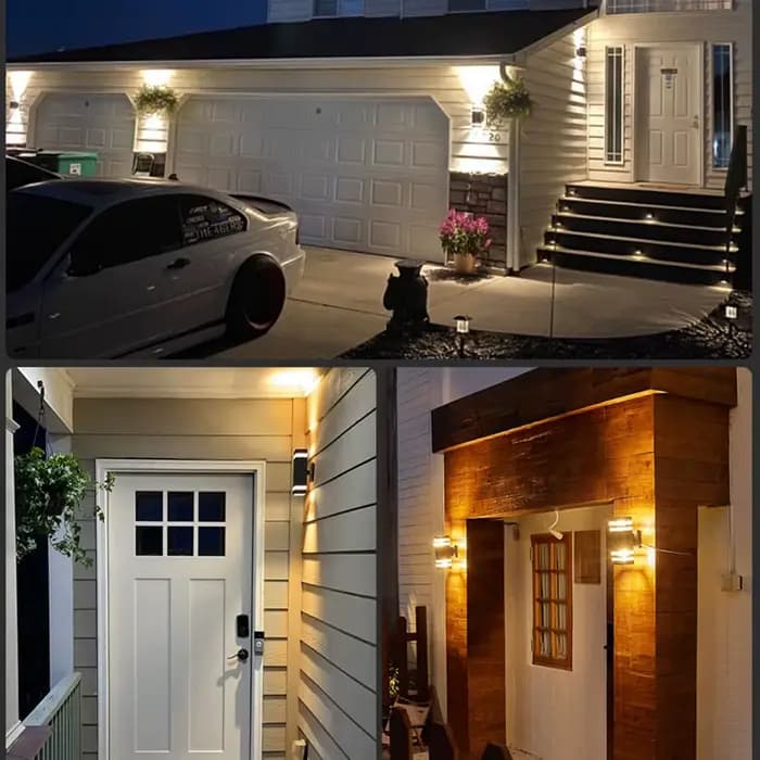 Applique murale LED étanche, applique murale externe, éclairage pour porche, rue, jardin, décoration de la maison, ampoule