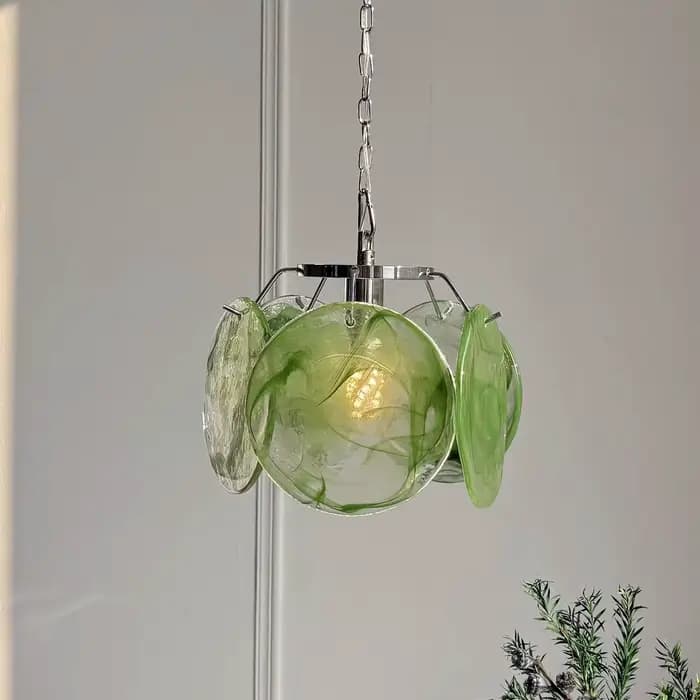 Lustre en verre coloré de Murano français, lampe suspendue de style médiéval italien pour table de chevet, couloir, entrée, décoration intérieure