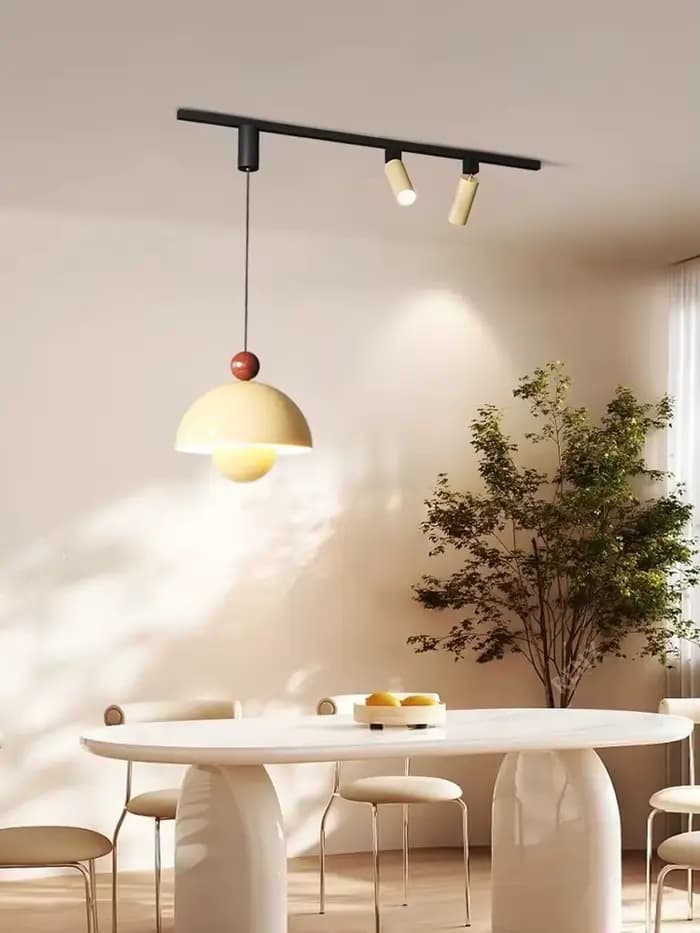 Style français pendentif LED lumière longue bande projecteur décoration de la maison salon chambre salle à manger cuisine luminaires