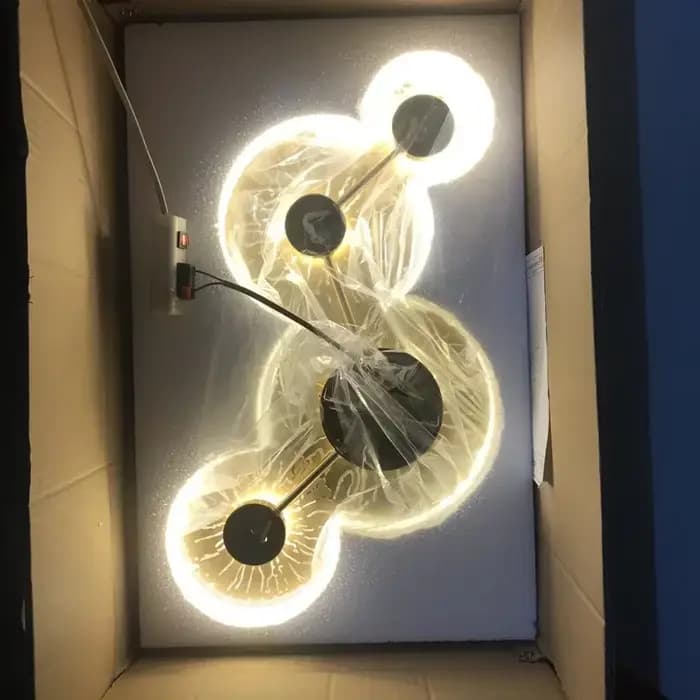 Applique murale moderne en forme de feuille de lotus pour salle de bain, éclairage LED, décoration LOFT, luminaire industriel pour chambre à coucher, éclairage intérieur