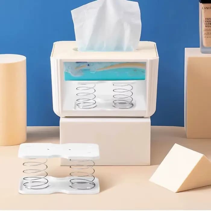 Boîte à serviettes en papier, Support à ressort, boîte en papier automatique, Support inférieur, Support de levage à Double ressort, porte-serviettes en papier, bombe