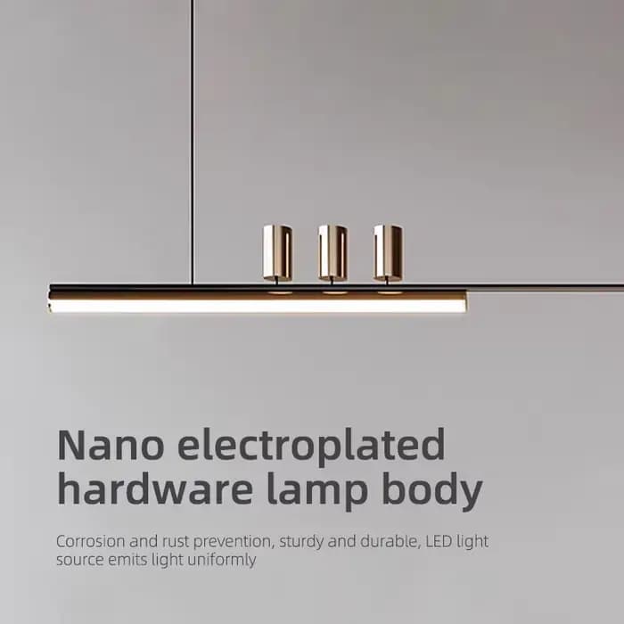 Plafonnier Suspendu au Design Moderne et Simple, Luminaire Décoratif d'Nik, Idéal pour une Salle à Manger ou une Cuisine de Luxe