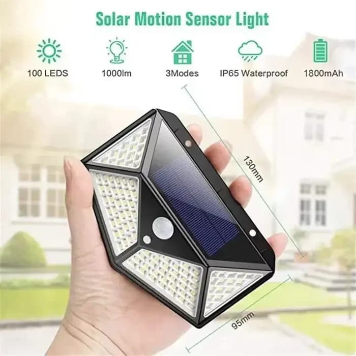 Lampe solaire multifonctionnelle décoration de jardin extérieur lumière LED solaire étanche projecteur alimenté par la lumière du soleil avec capteur de mouvement