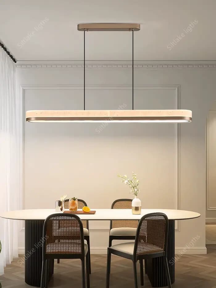 Style nordique restaurant design simple lustre toit lustre cuisine lumière table à manger lumière LED lustre décoratif
