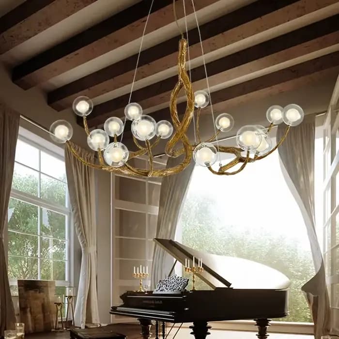 Moderne minimaliste branche d'arbre LED lustre hall d'hôtel café magasin de vêtements Restaurant suspension lampe Art décor éclairage