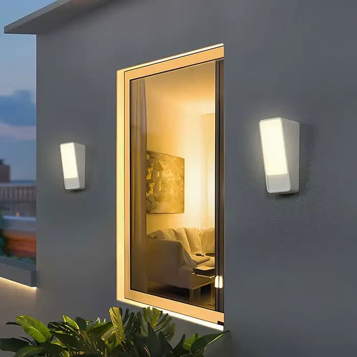 Applique murale extérieure étanche pour cour, couloir, balcon - Éclairage de style moderne et minimaliste pour la décoration intérieure