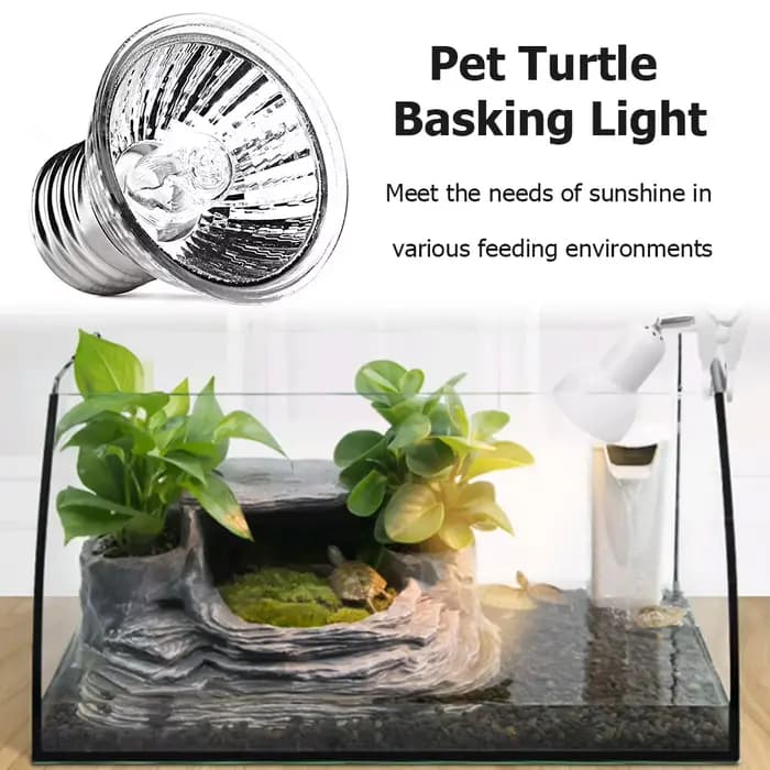 Lampe pour reptiles, animaux aquatiques, lézards, ampoule chauffante, tortue, bain de soleil, lumières UVA + UVB pour accessoires de tortue domestique