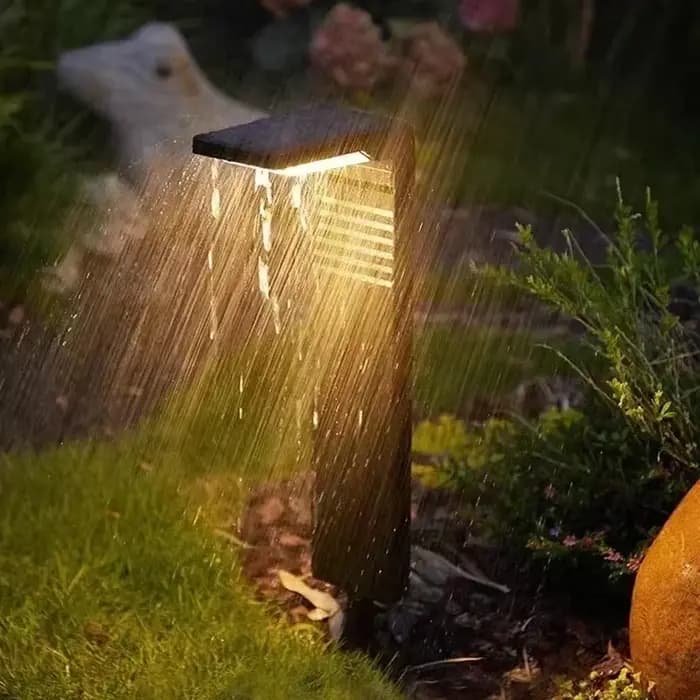 Lumières solaires imperméables extérieures de pelouse LED voie décoration lumière paysage borne solaire alimenté lumières de jardin pour cour passerelle