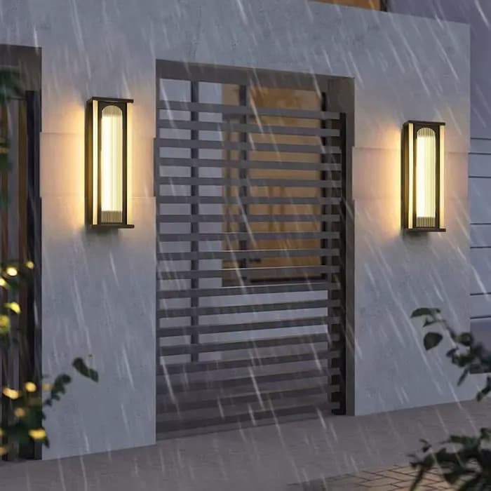 Nouveau Ultra lumineux applique extérieure lumière de luxe et Simple Villa porte lumières latérales extérieur étanche mur cour colonne lumière