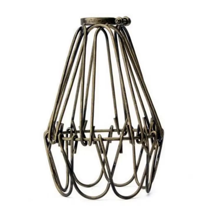 Abat-jour Industriel E27 Edison Vintage Cage pour Lampes, Éclairage DIY