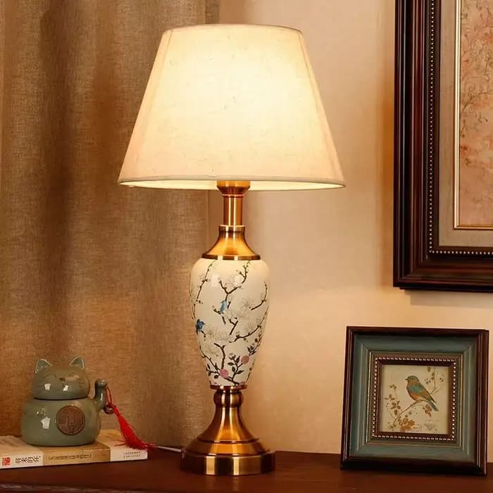 Lampe de Table en céramique de style français-moderne américain créatif minimaliste salon étude lampe de Table chambre lampe de