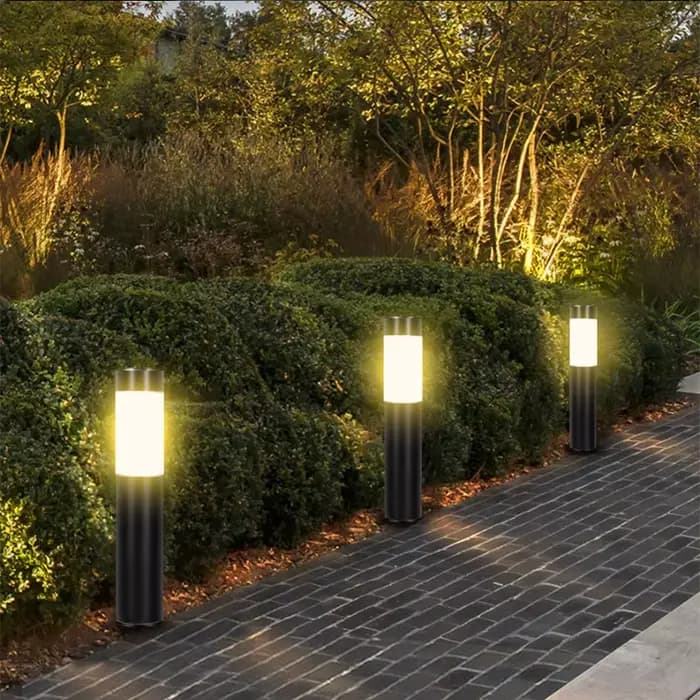 Le voie solaire de jardin allume l'éclairage extérieur de LED prise de terre borne lumineuse pour les cour de pelouse de voie de jardin de Patio