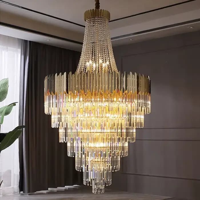 Lustre en cristal de luxe moderne pour salon ou chambre à coucher, plafonniers de décoration intérieure, installation facile, ambiance élégante et confortable