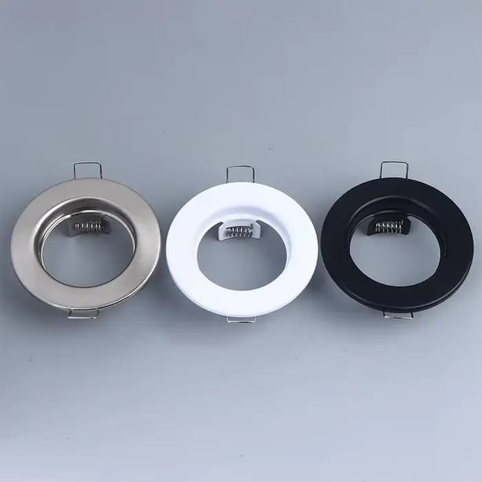 Supports de rétroéclairage ronds ; Adaptable pour ampoule LED MR16 GU10. Conception de projecteur encastré.