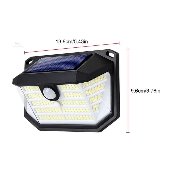2026 nouvelle LED lumière solaire extérieure décoration de jardin applique murale avec 4 modes capteur de mouvement lumière solaire IP65 étanche pour porte de cour