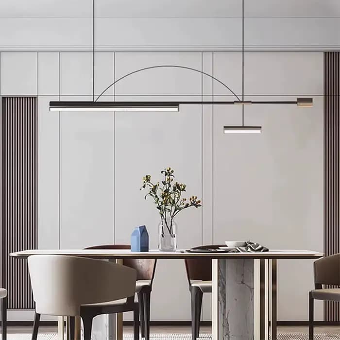 Plafonnier Suspendu au Design Moderne et Simple, Luminaire Décoratif d'Nik, Idéal pour une Salle à Manger ou une Cuisine de Luxe