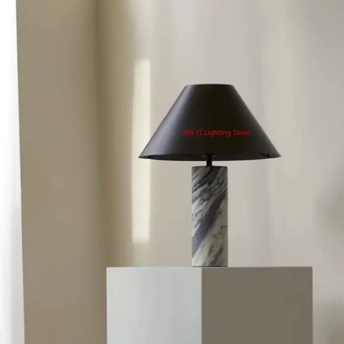 Lampe de bureau en marbre italien design créatif minimaliste salon chambre tête de lit atmosphère en marbre naturel lampe de bureau