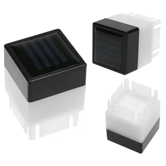 Pilier solaire poteau clôture lampe étanche extérieur jardin LED poteau phare blanc chaud éclairage extérieur lumière du soleil