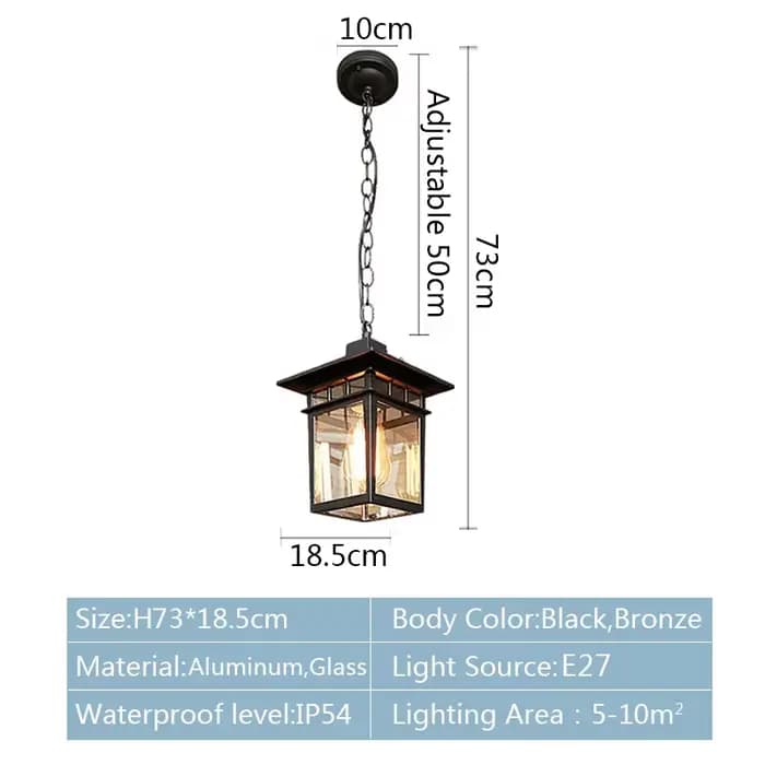 Lampes suspendues rétro étanches pour l'extérieur, lampes européennes, lampes à cadre de raisin, rétro, balcon, couloir, allée, loft, restaurant, luminaire