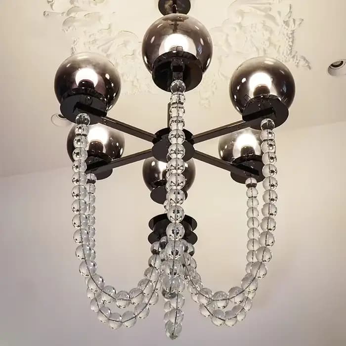 Plafonnier au Design Rétro Français, Design Luxueux, Haut de Gamme, Luminaire Décoratif de Plafond, Idéal pour un Salon ou une Chambre à Coucher