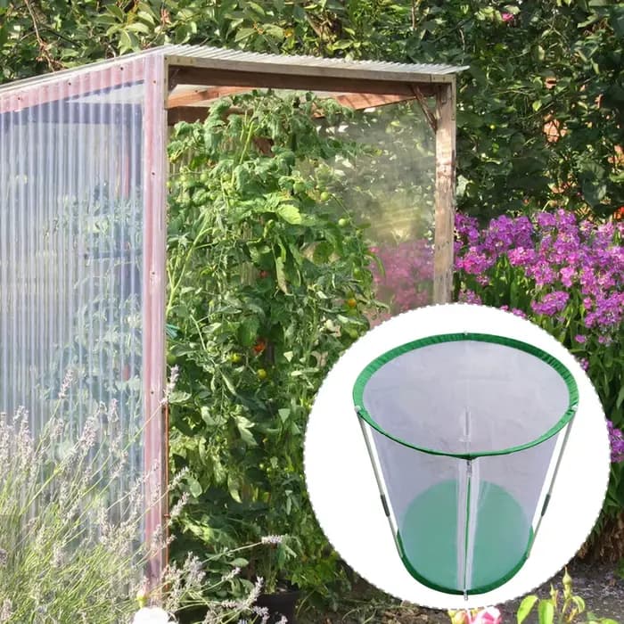 Cage d'élevage pour papillons, en maille transparente de qualité supérieure, légère, avec fermeture éclair, pour l'observation en extérieur, portable