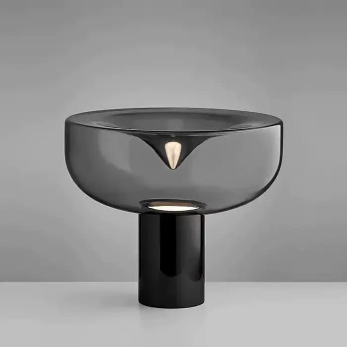 Lampe de Chevet Moderne Simple, Luminaire de Bureau Créatif Nordique, Design Radar de Luxe, Décoration LED en Verre pour Salon, Chambre, Bureau