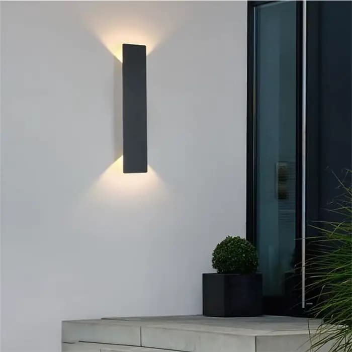 Applique murale extérieure moderne à LED étanche, en aluminium, 18 W, applique murale LED, décoration intérieure, applique murale