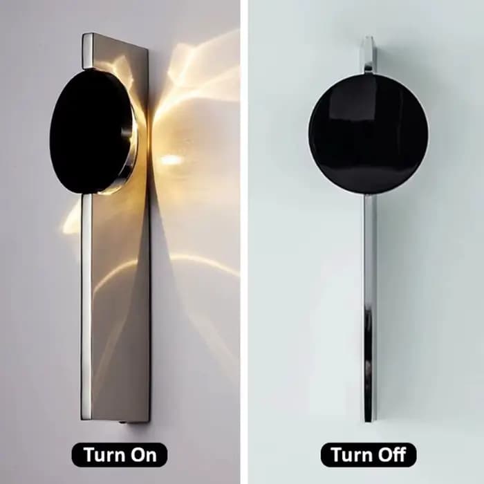 Applique murale LED minimaliste en acier inoxydable, lampe murale d'intérieur moderne pour salon et couloir