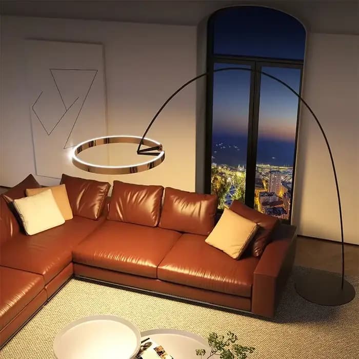Lampadaire de pêche de luxe italien LED lumière sur pied pour salon canapé chambre étude Art moderne atmosphère lumière décorative