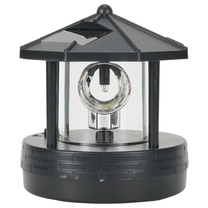 Jardin cour LED phare solaire pelouse lumière extérieure étanche réverbère rotatif rocaille phare lumières décoratives