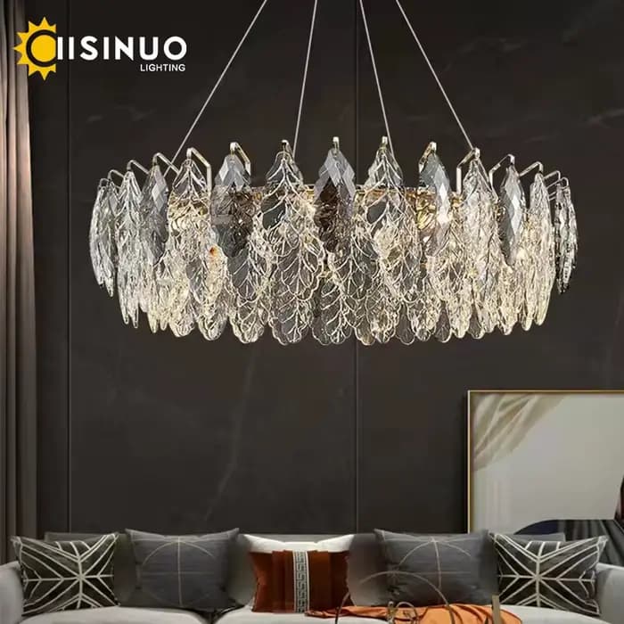 Plafonnier led rond gris fumé design moderne luxe luminaire decoratif intérieur ideal salon chambre a coucher occassions speciales