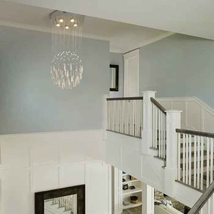Plafonnier LED suspendu en cristal au design moderne, éclairage d'intérieur, luminaire décoratif de plafond, idéal pour un salon ou une salle à manger