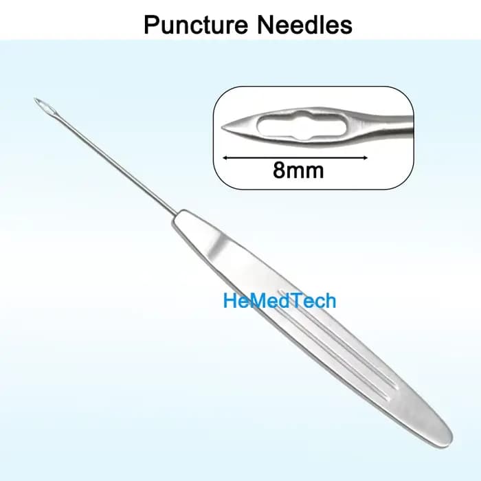 Aiguille de Suspension de Traction de crevaison en acier inoxydable, poignée antidérapante, outils cosmétiques en plastique