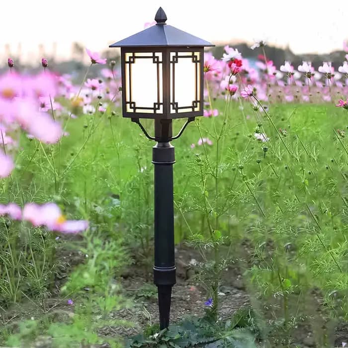 Lumière de jardin extérieure étanche jardin chemin lumière paysage lampe porte colonne Patio cour allée pelouse éclairage décoration