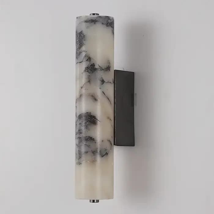 Applique murale en marbre noir de style italien, design en pierre naturelle de luxe pour chambre à coucher, chevet, salon, décoration moderne pour la maison