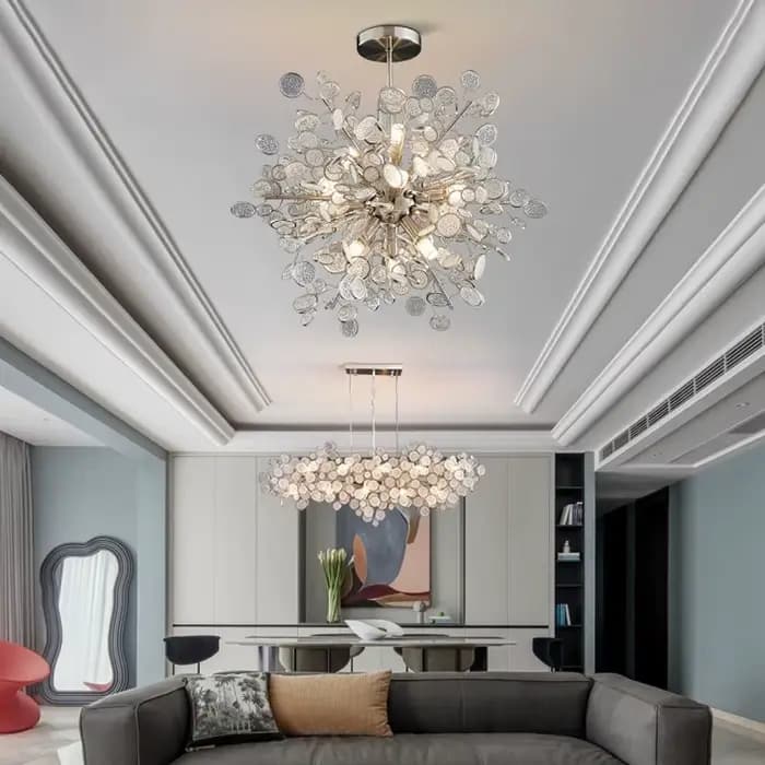 Lustre de Plafond Luxe Léger 2026 – Suspension Moderne Designer pour Villa, Salon, Salle à Manger – Luminaire Décoratif pour la Maison