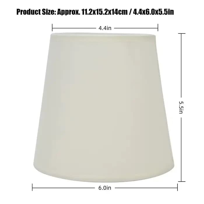 Abat-jour en tissu léger à clipser, design simple, 2 pièces, abat-jour pour lustre, abat-jour pour lampe murale, lampe d'intérieur