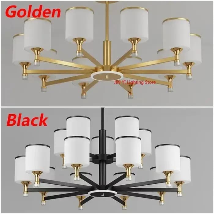 Lustre de Style chinois atmosphérique pour salon lampe classique Simple Restaurant lustre lumière trichromatique lampes rétro