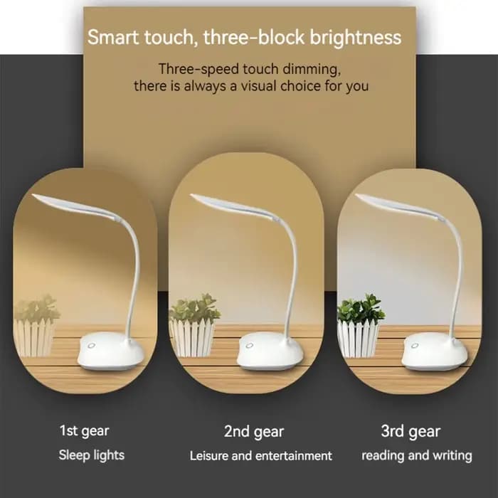 Lampe de bureau de lecture LED lampe de bureau Portable USB lampe de Table de charge tactile gradation apprendre la Protection des yeux lumière salle éclairage de bureau