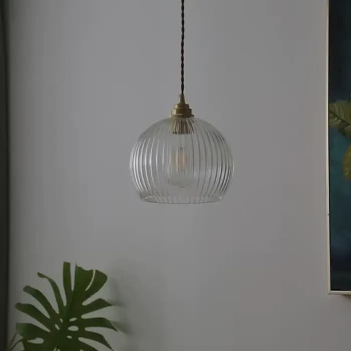 Rétro verre suspension nordique salle à manger plafond lustre Bar chambre chevet luminaire suspendu Suspendu E27 lampe
