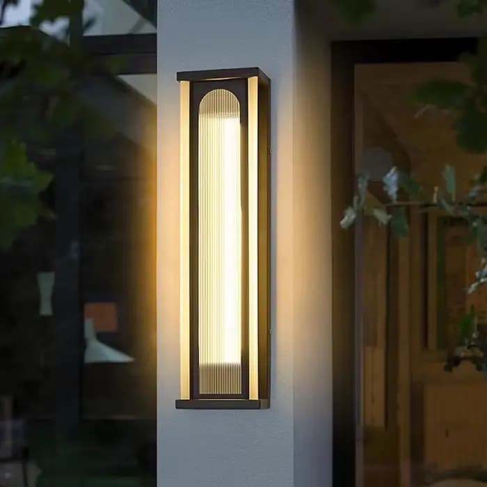Nouveau Ultra lumineux applique extérieure lumière de luxe et Simple Villa porte lumières latérales extérieur étanche mur cour colonne lumière
