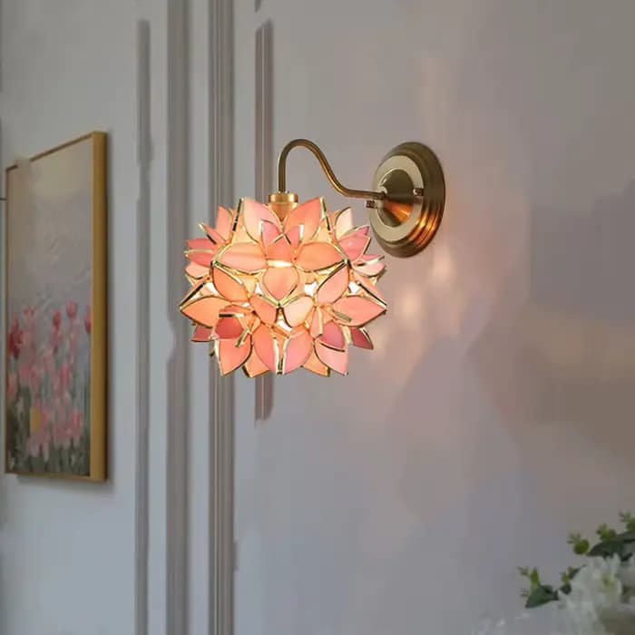 Lampe suspendue en cuivre style nordique, luminaire décoratif d'intérieur en verre LED, idéal pour une chambre à coucher, une salle à manger, un salon ou une cuisine