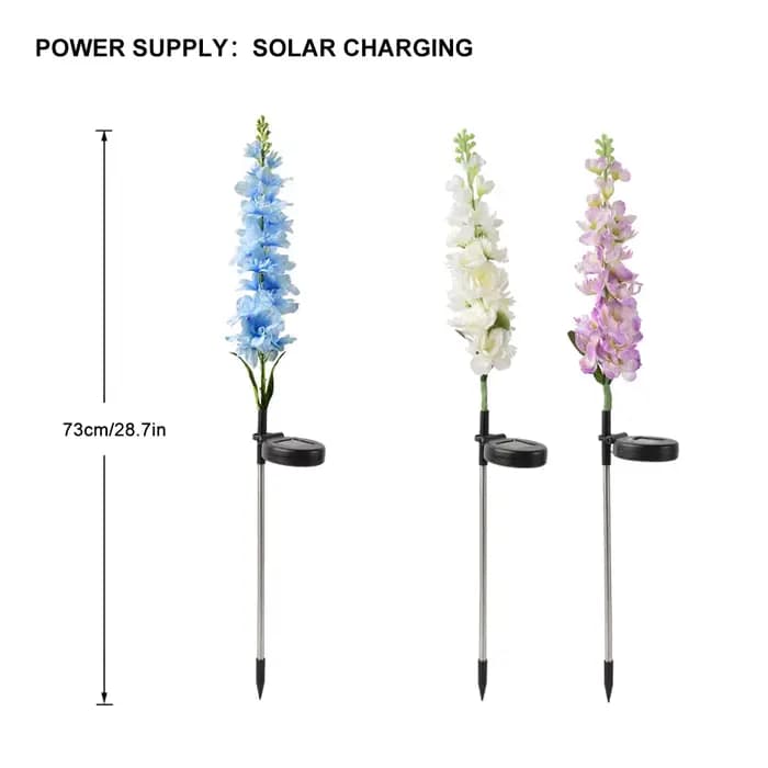 Lampes solaires de jardin, lampes solaires en forme de fleur imperméables améliorées, utilisées pour la décoration de fête, de jardin, de cour, de patio et de pelouse