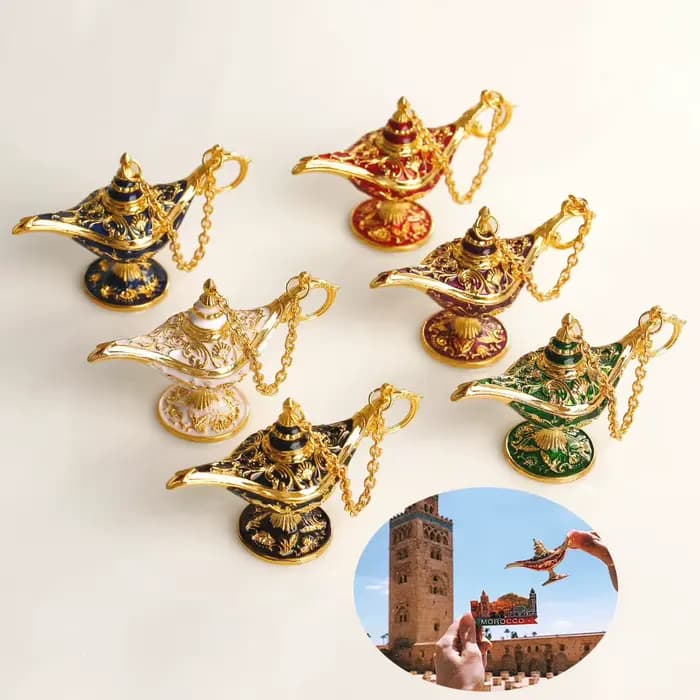 Lampe Aladdin, décoration artisanale de bureau, ornement pour salon, bureau, chambre à coucher, cadeau de fête