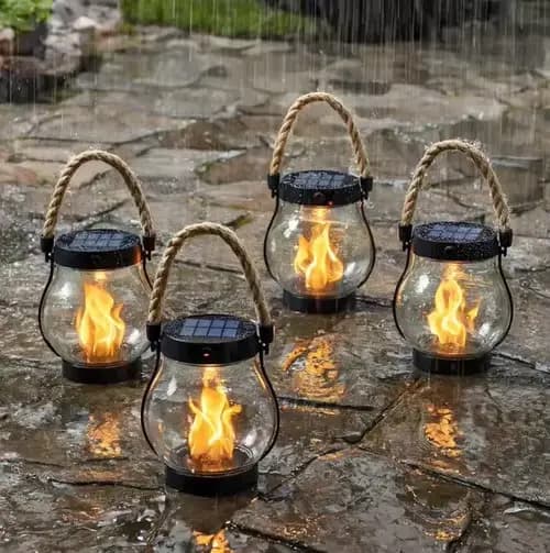 Lanterne de camping rétro portable, lampe suspendue pour chambre, bureau, tente, poignée en métal, lampe torche vintage, lumières décoratives de jardin