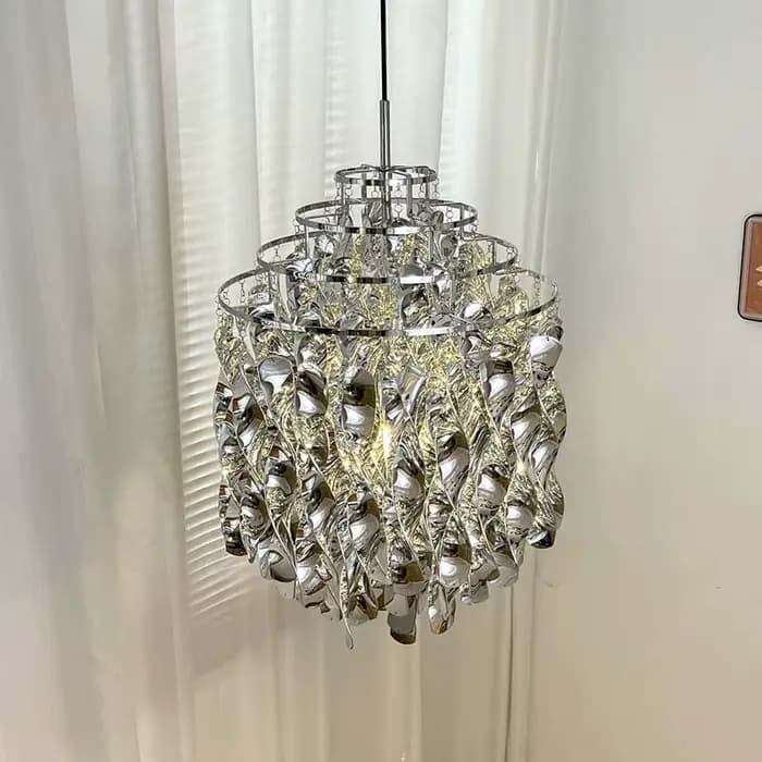 Lustre en spirale nordique pour salon, salle à manger, chambre à coucher, lampe suspendue pour restaurant, bar, éclairage domestique, luminaire suspendu