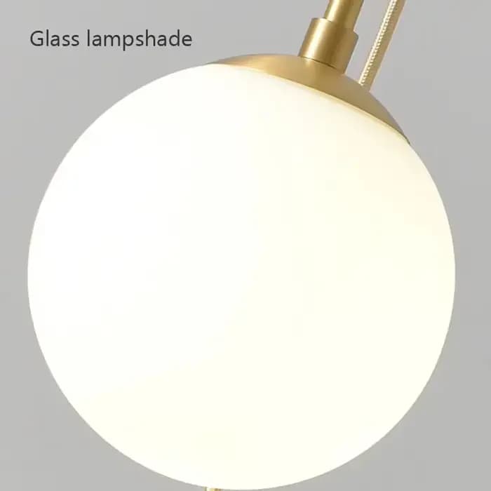 Moderne LED verre suspension en laiton noir boule de lait Lustres éclairage pour chambre à manger escaliers plafond suspension lampe Lustres