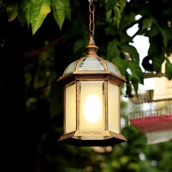 Lampe d'extérieur à suspension pour jardin, lanterne étanche, plafonniers pour couloir, couloir, allée, cour, balcon